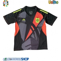 Maglie da calcio Spagna Portiere Seconda Maglia Europei 2024 Manica Corta